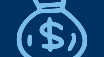 symbol or icon for money in a bag