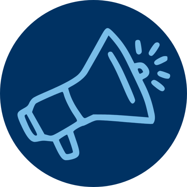 megaphone icon for student executive 